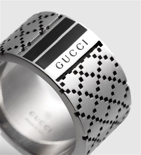 gucci silver ring|Gucci silver ring for men.